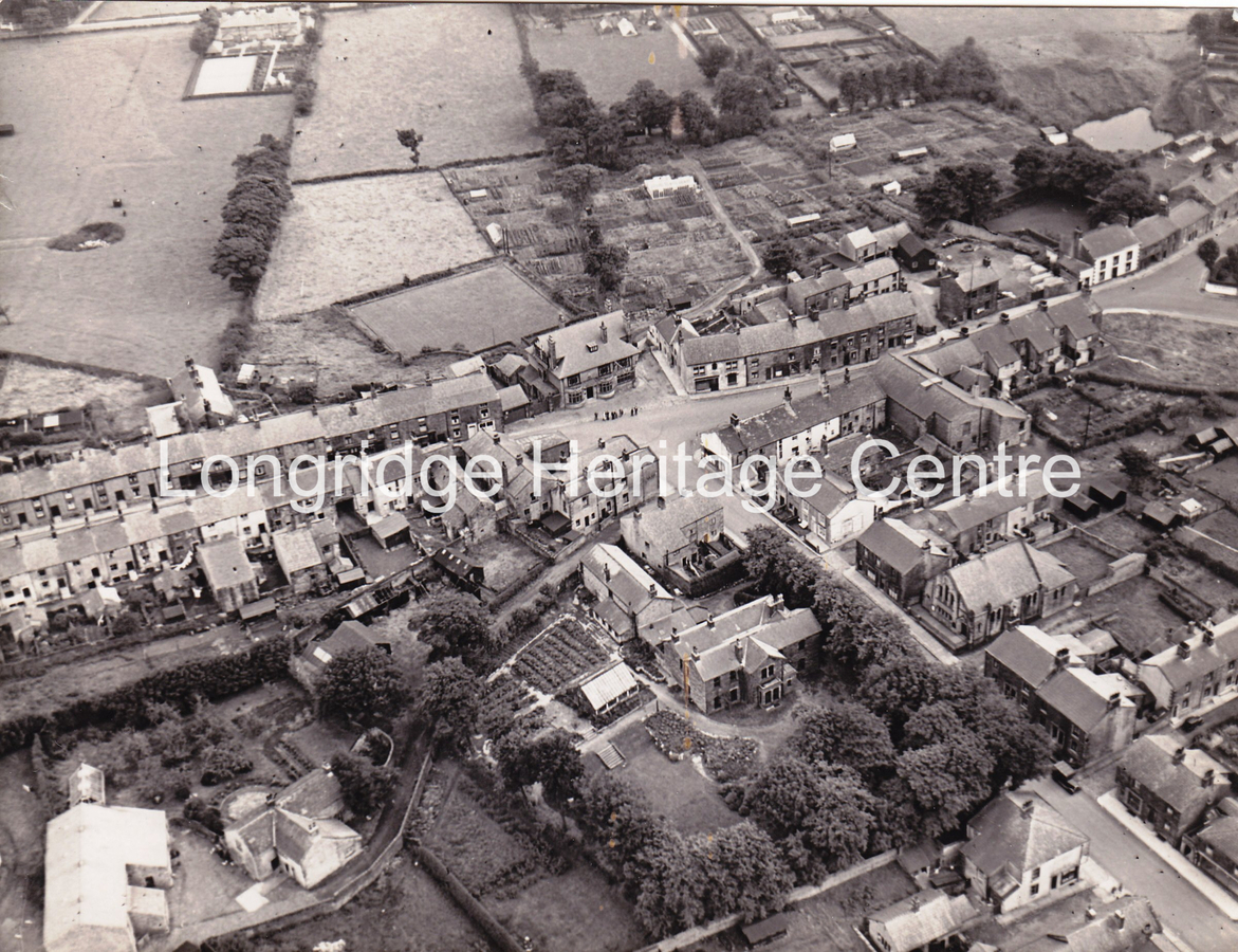 206B - Aerial Photo - Showing the Limes, Sharley Folds and Market Place - 1946